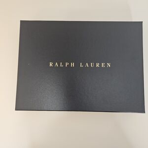 Ralph Lauren empty shirt box navy blue with gold logo